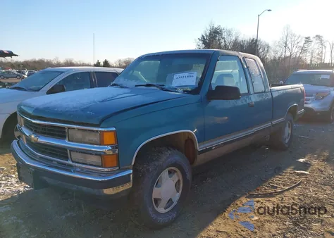 1998 Chevrolet K1500 Fleetside из США, поврежденный, VIN 2GCEK19R1W1239271